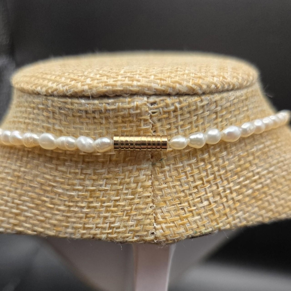 Freshwater Pearl and Pink Beaded Necklace - Picture 6 of 6